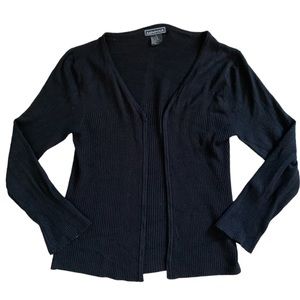 Takeout Black Cardigan Sweater